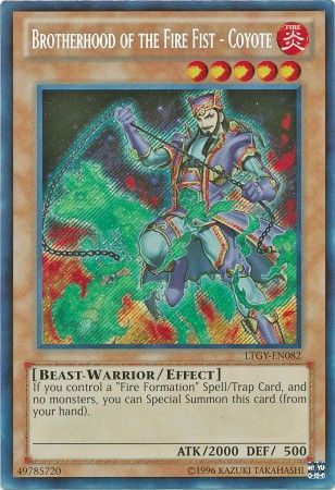 Brotherhood of the Fire Fist Coyote LTGY EN082 Secret Rare Unlimited Lord of the Tachyon Galaxy Unlimited Singles Brotherhood of the Fire Fist Coyote LTGY EN082 Secret Rare Unlimited Lord of the Tachyon Galaxy Unlimited Singles