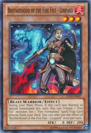 Brotherhood of the Fire Fist Leopard LTGY EN027 Common Unlimited Lord of the Tachyon Galaxy Unlimited Singles Brotherhood of the Fire Fist Leopard LTGY EN027 Common Unlimited Lord of the Tachyon Galaxy Unlimited Singles