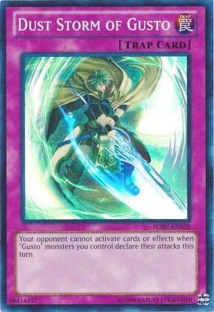 Dust Storm of Gusto HA07 EN029 Super Rare Unlimited Dust Storm of Gusto HA07 EN029 Super Rare Unlimited