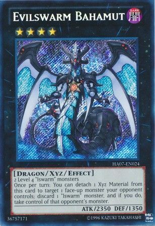 Evilswarm Bahamut HA07 EN024 Secret Rare Unlimited Evilswarm Bahamut HA07 EN024 Secret Rare Unlimited