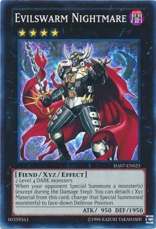 Evilswarm Nightmare HA07 EN023 Super Rare Unlimited Evilswarm Nightmare HA07 EN023 Super Rare Unlimited