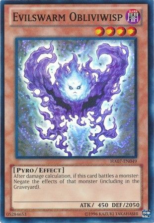 Evilswarm Obliviwisp HA07 EN049 Super Rare Unlimited Evilswarm Obliviwisp HA07 EN049 Super Rare Unlimited