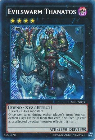 Evilswarm Thanatos HA07 EN063 Secret Rare Unlimited Evilswarm Thanatos HA07 EN063 Secret Rare Unlimited