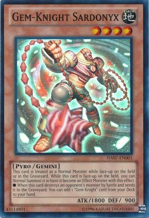 Gem Knight Sardonyx HA07 EN001 Super Rare Unlimited Gem Knight Sardonyx HA07 EN001 Super Rare Unlimited