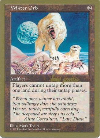 Winter Orb Seattle August 1997 Magic The Gathering World Championships 1997 Singles Winter Orb Seattle August 1997 Magic The Gathering World Championships 1997 Singles