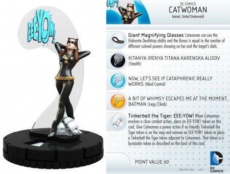 Heroclix Batman Classic TV Series set Catwoman #009 Rare figure w/card!