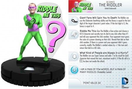 The Riddler 008 Batman Classic TV Series DC Heroclix DC Batman Classic TV Series Singles The Riddler 008 Batman Classic TV Series DC Heroclix DC Batman Classic TV Series Singles