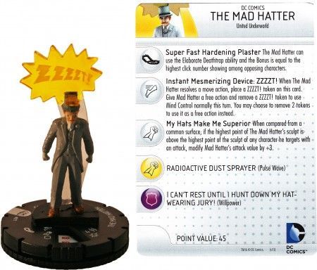 The Mad Hatter 011 Batman Classic TV Series DC Heroclix DC Batman Classic TV Series Singles The Mad Hatter 011 Batman Classic TV Series DC Heroclix DC Batman Classic TV Series Singles