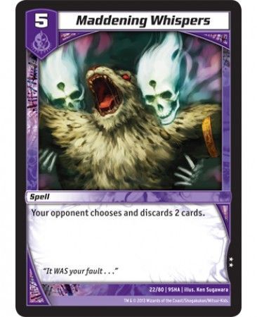 Maddening Whispers 22 80 Very Rare Kaijudo Shattered Alliances 9SHA Maddening Whispers 22 80 Very Rare Kaijudo Shattered Alliances 9SHA
