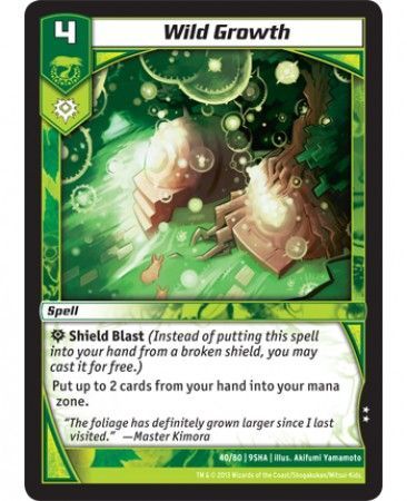 Wild Growth 40 80 Uncommon Kaijudo Shattered Alliances 9SHA Wild Growth 40 80 Uncommon Kaijudo Shattered Alliances 9SHA