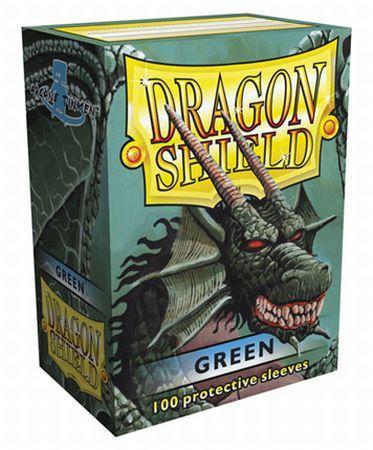 Dragon Shield Green 100ct Standard Sized Sleeves AT 10004 Sleeves Dragon Shield Green 100ct Standard Sized Sleeves AT 10004 Sleeves