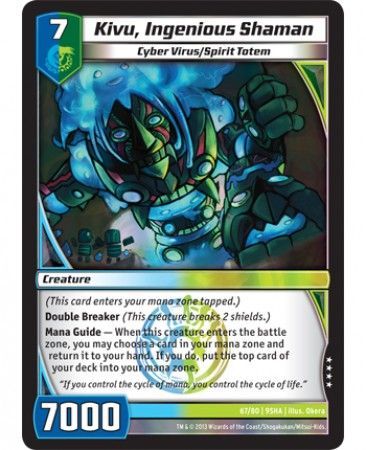 Kivu Ingenious Shaman 67 80 Very Rare Kaijudo Shattered Alliances 9SHA Kivu Ingenious Shaman 67 80 Very Rare Kaijudo Shattered Alliances 9SHA