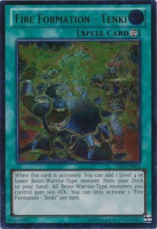 Ultimate Rare Fire Formation Tenki AP03 EN003 Ultimate Rare Fire Formation Tenki AP03 EN003