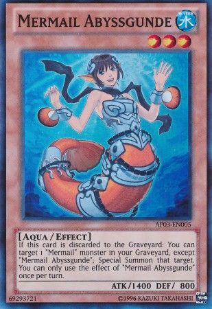 Mermail Abyssgunde AP03 EN005 Super Rare Astral Pack 3 AP03 Mermail Abyssgunde AP03 EN005 Super Rare Astral Pack 3 AP03