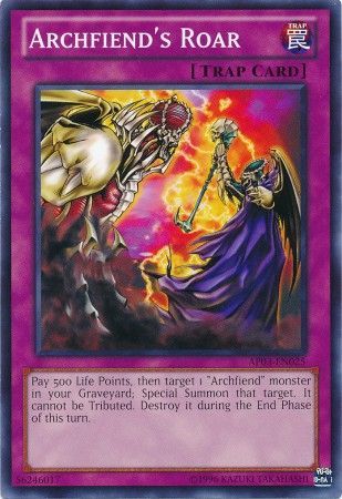 Archfiend s Roar AP03 EN025 Common Archfiend s Roar AP03 EN025 Common