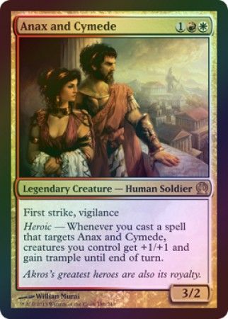 Anax and Cymede Foil Theros Foil Singles Anax and Cymede Foil Theros Foil Singles