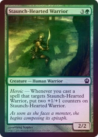 Staunch Hearted Warrior Foil Theros Foil Singles Staunch Hearted Warrior Foil Theros Foil Singles