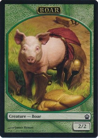 Boar Token Theros Boar Token Theros