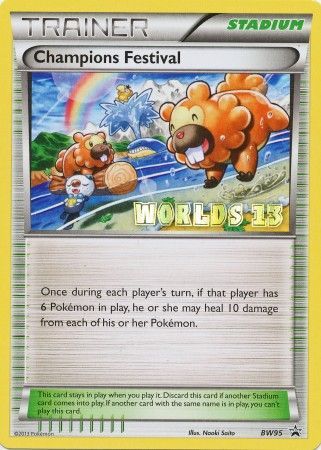 Champions Festival BW95 Worlds 13 Promo Pokemon Black White Promos Champions Festival BW95 Worlds 13 Promo Pokemon Black White Promos