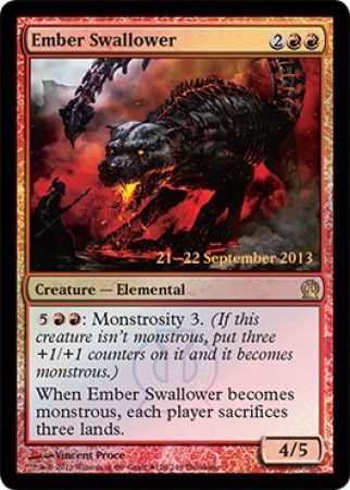 Ember Swallower THS Prerelease Foil Promo Magic The Gathering Promo Cards Ember Swallower THS Prerelease Foil Promo Magic The Gathering Promo Cards