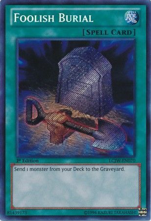 SDPD Common 1st Ed Near Mint YuGiOh One for One Foolish Burial COMBO 