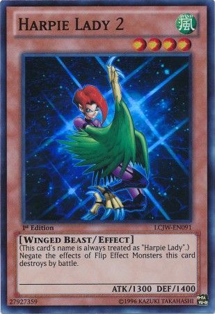 Harpie Lady 2 LCJW EN091 Super Rare Harpie Lady 2 LCJW EN091 Super Rare