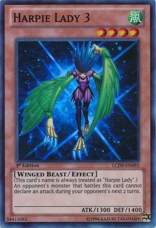 Harpie Lady 3 LCJW EN092 Super Rare Legendary Collection 4 Joey s World LCJW Harpie Lady 3 LCJW EN092 Super Rare Legendary Collection 4 Joey s World LCJW