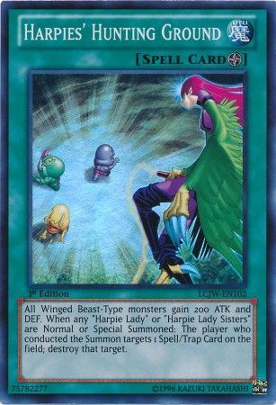 Harpies Hunting Ground LCJW EN102 Super Rare Harpies Hunting Ground LCJW EN102 Super Rare