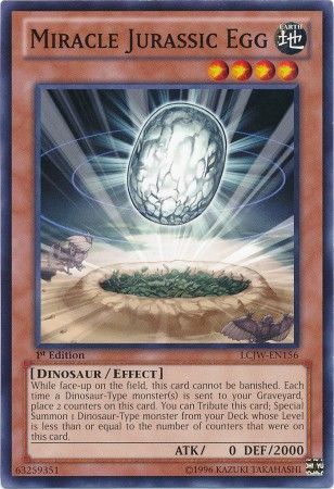 Miracle Jurassic Egg LCJW EN156 Common Legendary Collection 4 Joey s World LCJW Miracle Jurassic Egg LCJW EN156 Common Legendary Collection 4 Joey s World LCJW
