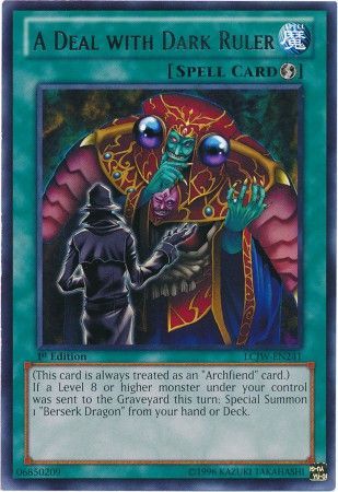 A Deal with Dark Ruler LCJW EN241 Rare A Deal with Dark Ruler LCJW EN241 Rare
