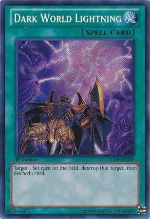 Dark World Lightning LCJW EN249 Secret Rare Dark World Lightning LCJW EN249 Secret Rare