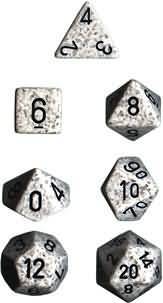 Chessex Speckled Arctic Camo Set of 7 Dice CHX25311 Dice Life Counters Tokens Chessex Speckled Arctic Camo Set of 7 Dice CHX25311 Dice Life Counters Tokens