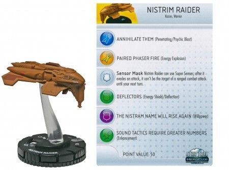 NISTRIM RAIDER #009 Star Trek Tactics 3 III Wizkids HeroClix 