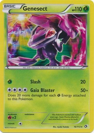 Genesect (rara, brilhante FOIL e Lendário!) - Pokémon TCG Cards (original  em português)