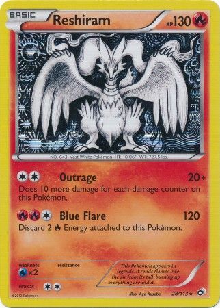 Reshiram - 14/73 - Holo Rare - Pokemon Singles » Sun & Moon