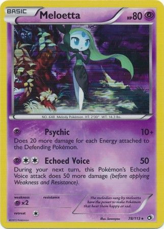 Card Meloetta 85/162 da coleção BREAKthrough