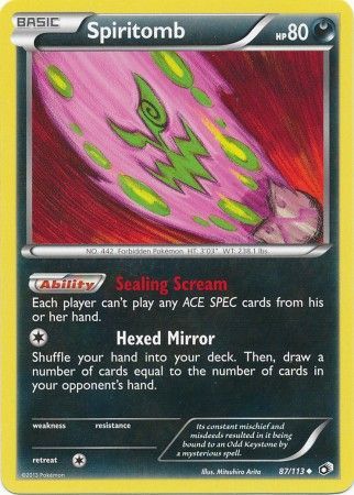 Spiritomb 55/119 XY Phantom Forces Rare Pokemon Card NEAR MINT TCG