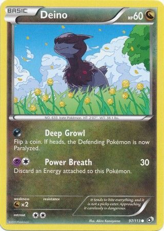 Deino 94/124 - Pokemon Dragons Exalted Common Card