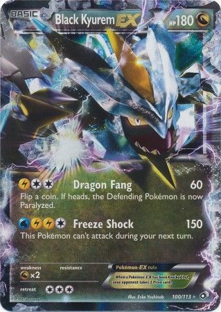 Zekrom EX Ultra Rare 52/113 BW Legendary Treasures Pokemon Card NM Holo 2013