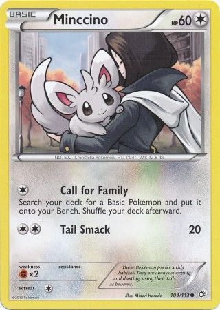 Minccino 104 113 Common Black White 11 Legendary Treasures Singles Minccino 104 113 Common Black White 11 Legendary Treasures Singles