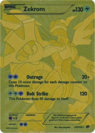 Zekrom Trainer's Gallery Pokemon Card Graded Cwgc 10