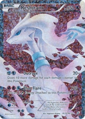 Reshiram GX - 65/70 - Ultra Rare - Full Art - Pokemon Singles