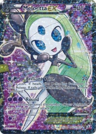 Pokémon TCG - Meloetta EX RC25/RC25 - Full Art Ultra Rare - Legendary  Treasures