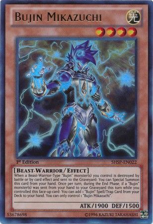 Bujin Mikazuchi SHSP EN022 Ultra Rare 1st Edition Shadow Specters 1st Edition Singles Bujin Mikazuchi SHSP EN022 Ultra Rare 1st Edition Shadow Specters 1st Edition Singles