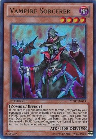 Vampire Sorcerer SHSP EN029 Ultra Rare 1st Edition Shadow Specters 1st Edition Singles Vampire Sorcerer SHSP EN029 Ultra Rare 1st Edition Shadow Specters 1st Edition Singles