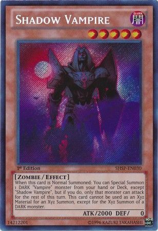 Shadow Vampire SHSP EN030 Secret Rare 1st Edition Shadow Specters 1st Edition Singles Shadow Vampire SHSP EN030 Secret Rare 1st Edition Shadow Specters 1st Edition Singles