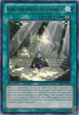 Secret Sanctuary of the Spellcasters SHSP EN095 Rare 1st Edition Secret Sanctuary of the Spellcasters SHSP EN095 Rare 1st Edition