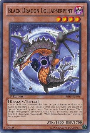 Black Dragon Collapserpent SHSP EN096 Common 1st Edition Shadow Specters 1st Edition Singles Black Dragon Collapserpent SHSP EN096 Common 1st Edition Shadow Specters 1st Edition Singles