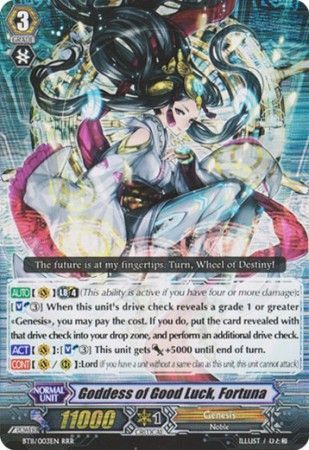 Goddess of Good Luck Fortuna BT11 003EN Triple Rare RRR Goddess of Good Luck Fortuna BT11 003EN Triple Rare RRR
