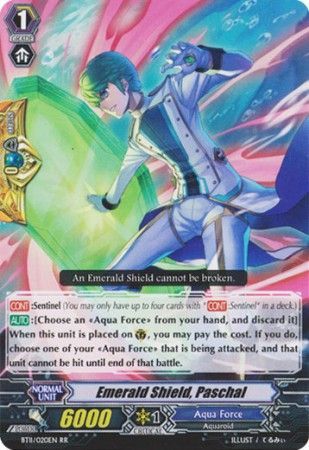 Emerald Shield Paschal BT11 020EN Double Rare RR Emerald Shield Paschal BT11 020EN Double Rare RR